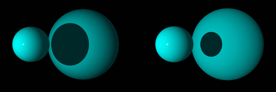 Diagram illustrating a secondary ray being cast from a hit point to a light source to check for shadows.